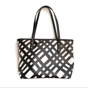 Coach Wild Plaid Mini City Zip Tote